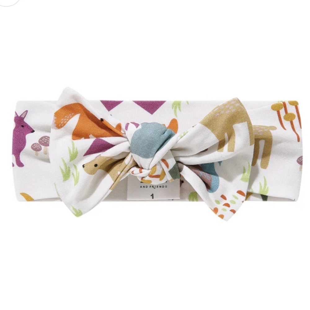 Forest Friends Bamboo Bow Headband